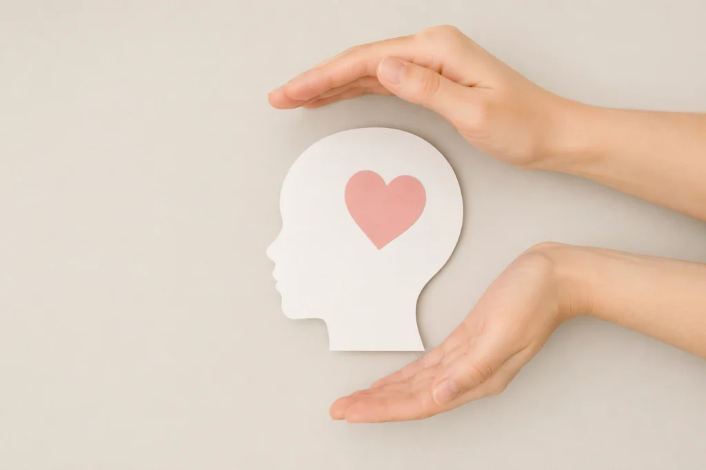 Child psychologist Lebanon concept showing Psychologist Ella supporting children’s mental health and emotional protection during war